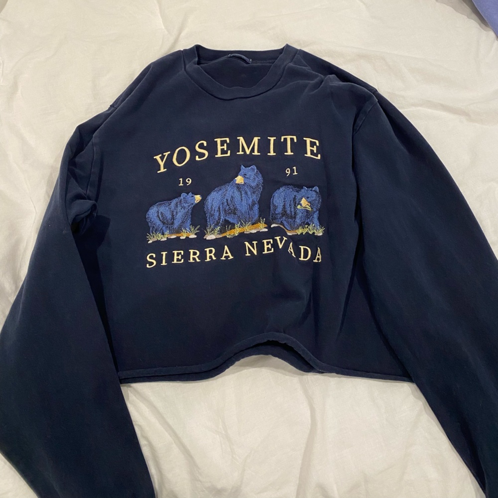 Brandy cropped yosemite crewneck